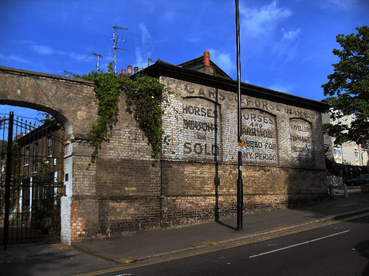 ghost sign of Clapham horse sales