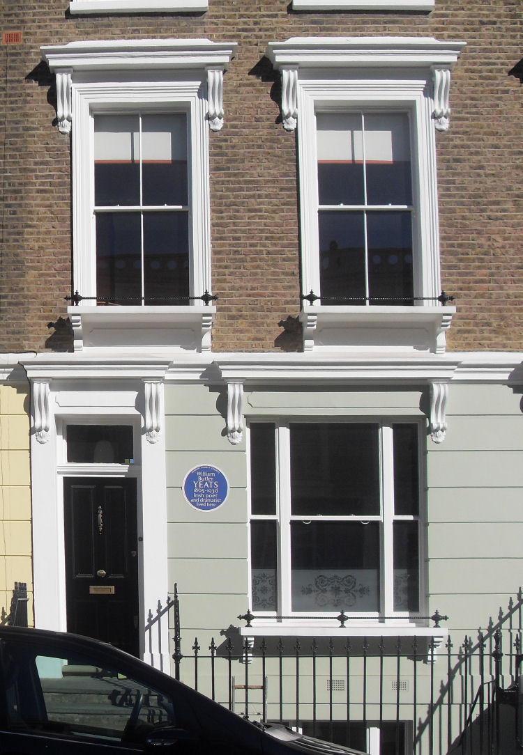 W. B. Yeats & Sylvia Plath's home at 23 Fitzroy Road