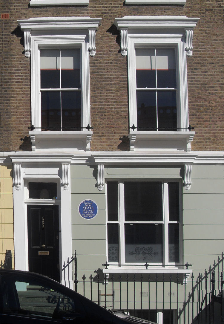 W. B. Yeats & Sylvia Plath's home at 23 Fitzroy Road